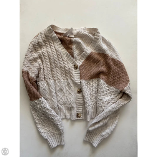 Sweater Cardigan By Jessica Simpson In Cream, Size: L