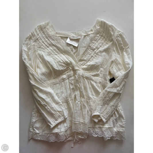 Top Long Sleeve By Lucky Brand In Cream, Size: M