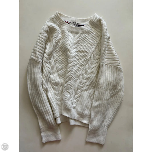 Sweater By Tommy Hilfiger In White, Size: M