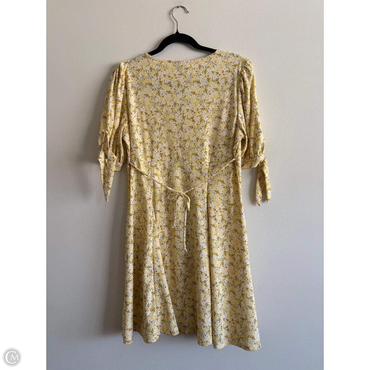 Dress Casual Midi By As U Wish In Yellow, Size: Xl