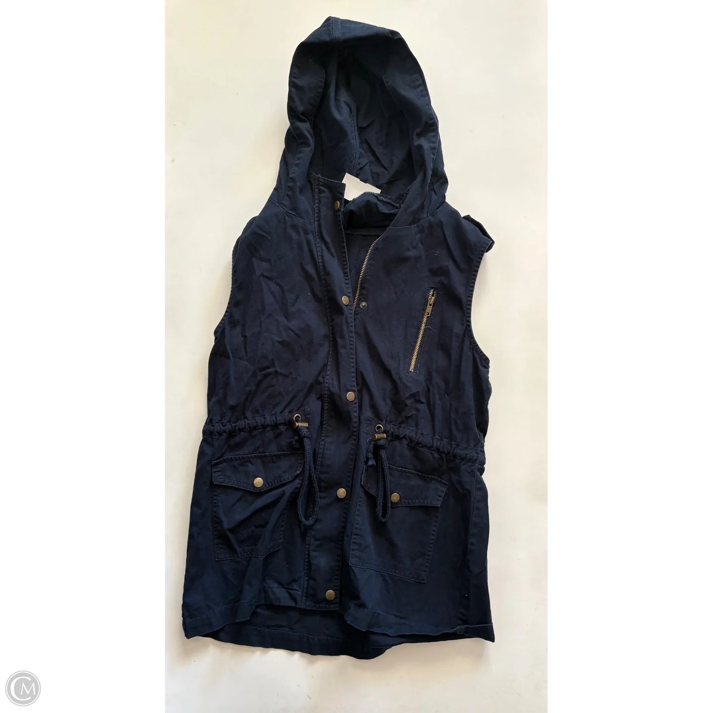 Jacket Moto By Zenana Outfitters In Navy, Size: M