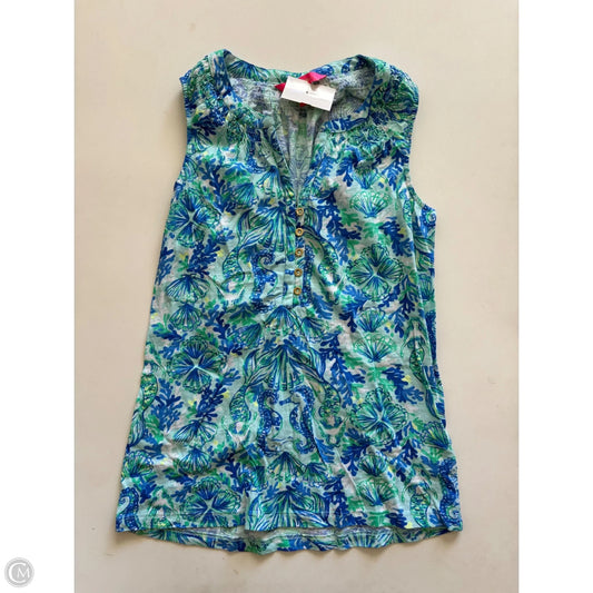 Tank Top Designer By Lilly Pulitzer In Blue, Size: Xs