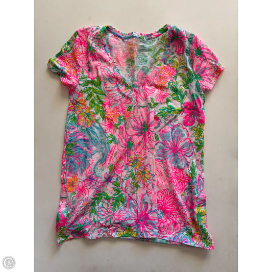 Top Short Sleeve Designer By Lilly Pulitzer In Multi-colored, Size: Xxs