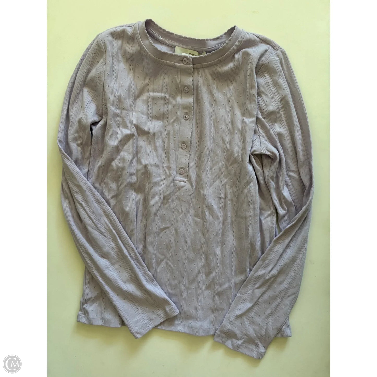 Top Long Sleeve By Loft In Purple, Size: Xl