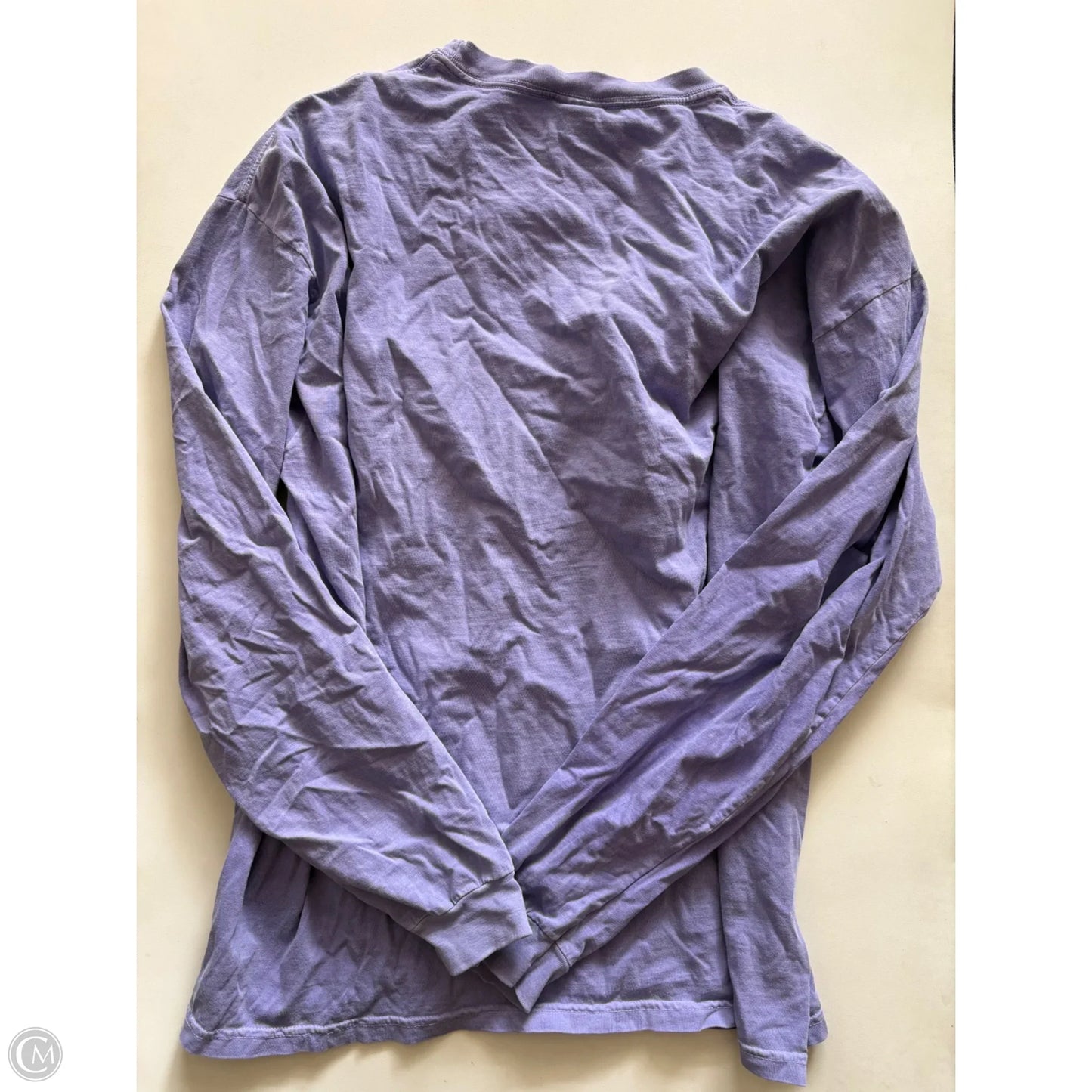 Top Long Sleeve By Comfort Colors In Purple, Size: Xl