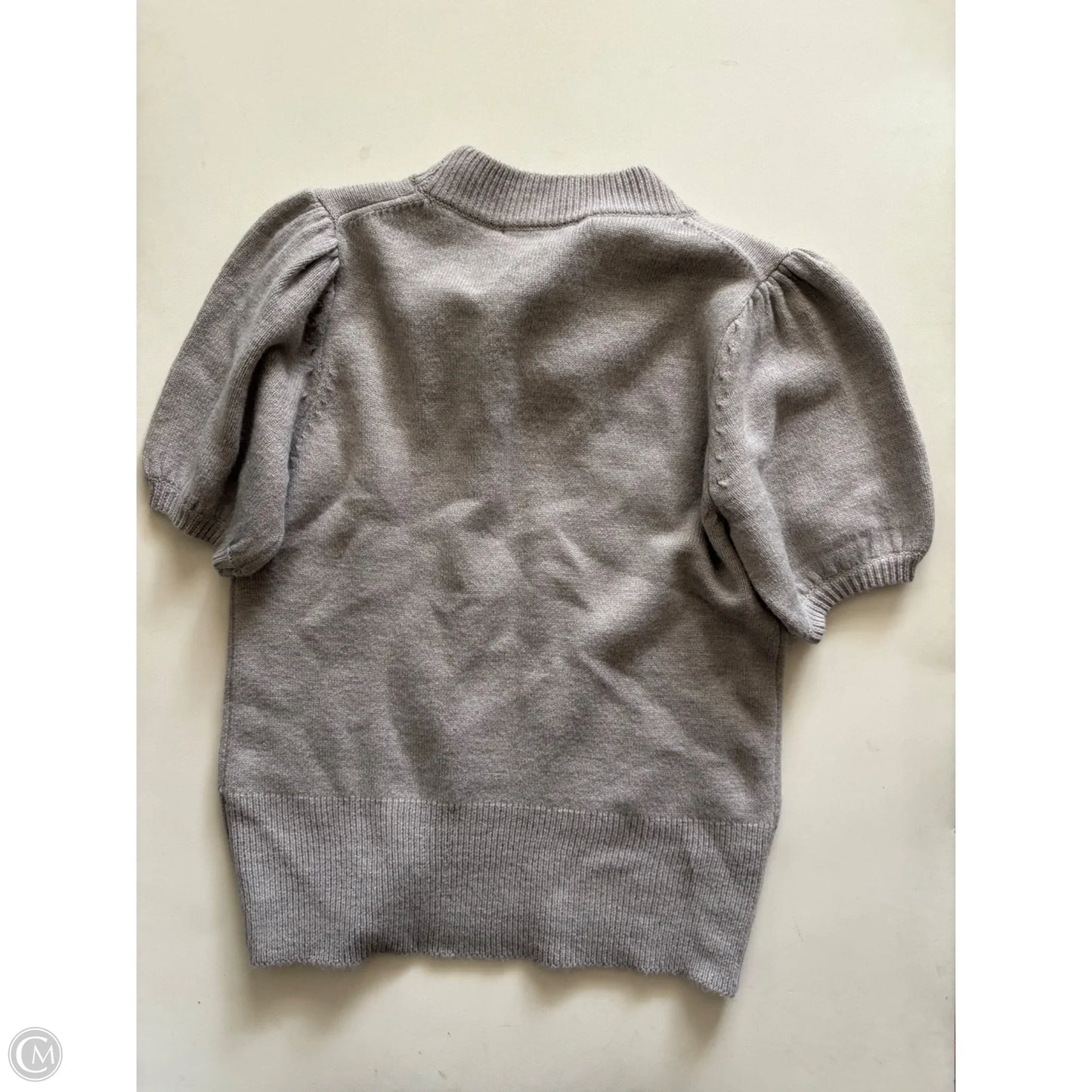 Sweater Short Sleeve By French Connection In Grey, Size: M