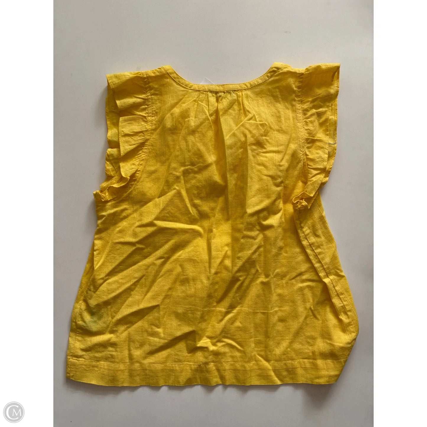 Top Short Sleeve By Lilla P In Yellow, Size: S