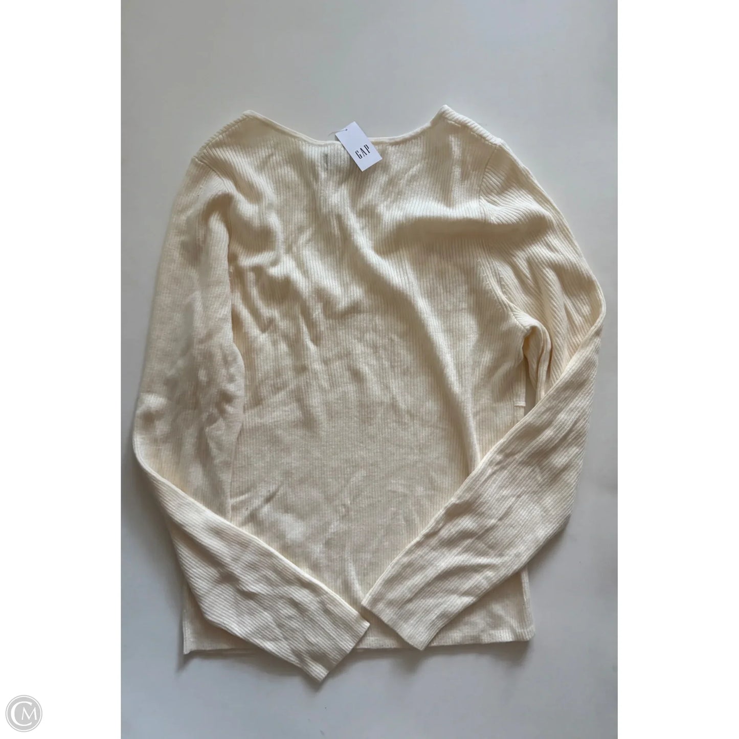 Sweater By Gap In Cream, Size: Xxl