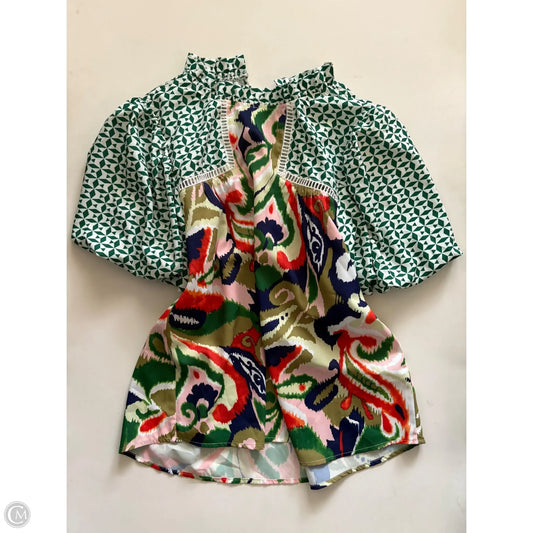 Blouse Short Sleeve By Jodifl In Green, Size: S
