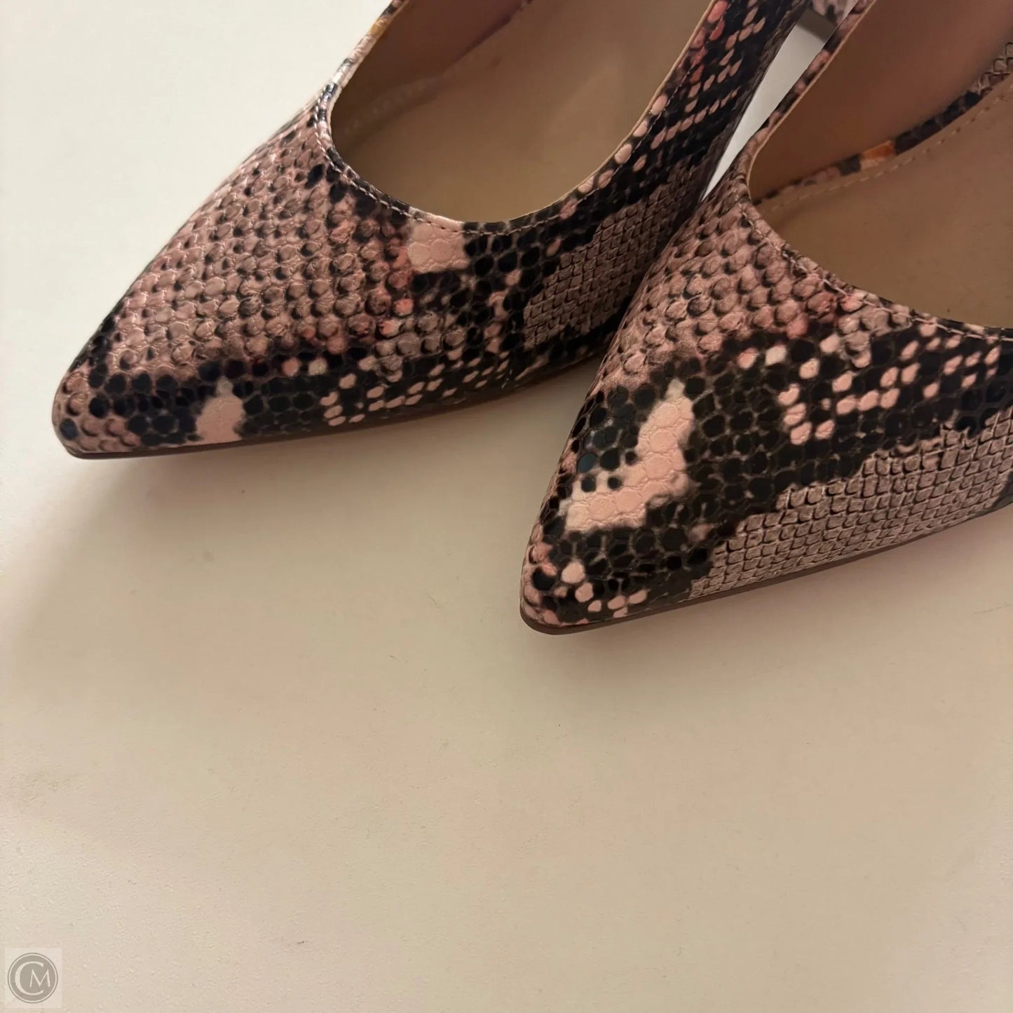 Shoes Heels Block By Just Fab In Animal Print, Size: 8.5