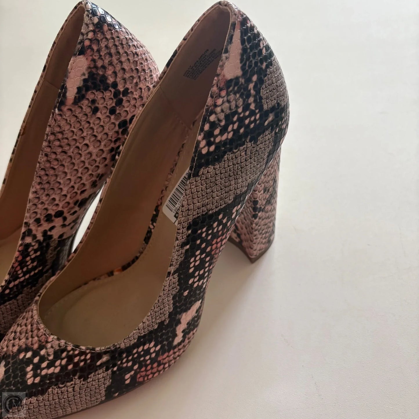 Shoes Heels Block By Just Fab In Animal Print, Size: 8.5