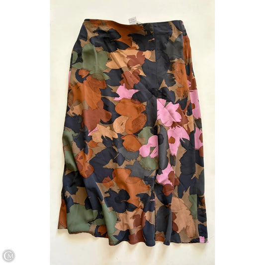 Skirt Maxi By Time And Tru In Floral Print, Size: 4