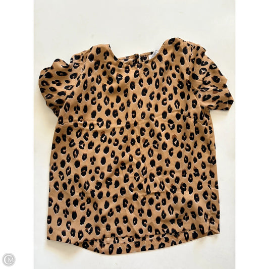 Blouse Short Sleeve By A New Day In Animal Print, Size: M