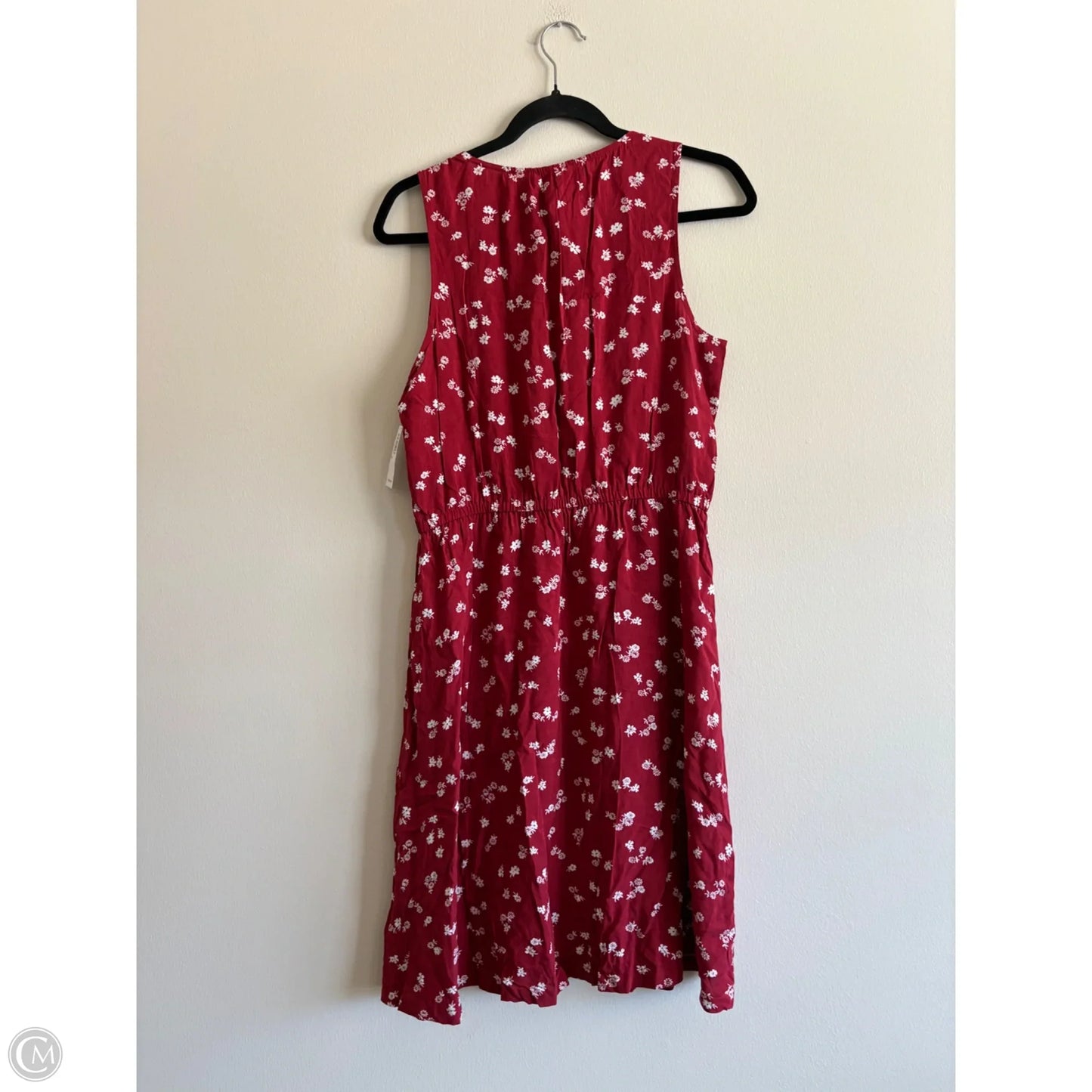 Dress Casual Midi By Old Navy In Red, Size: M