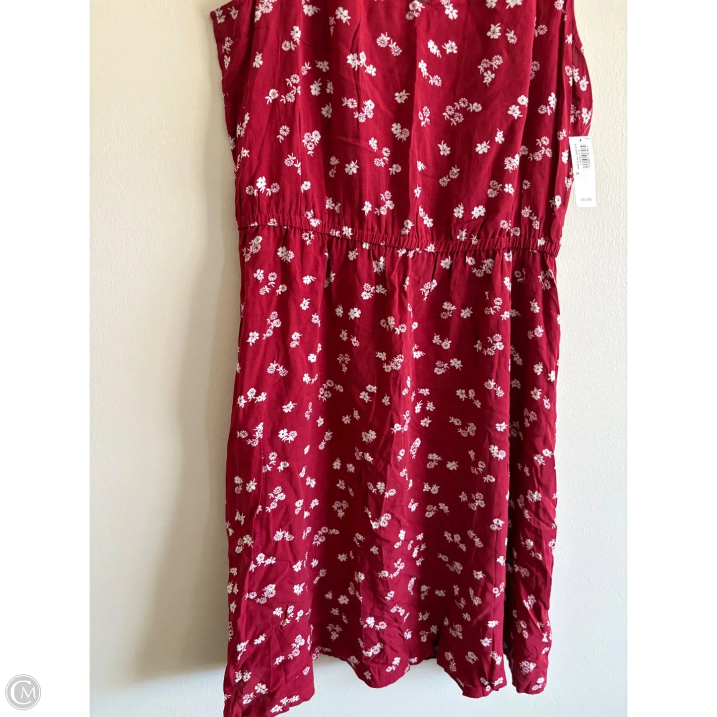 Dress Casual Midi By Old Navy In Red, Size: M