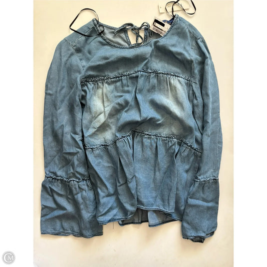 Top Long Sleeve By Blue Rain In Blue, Size: M