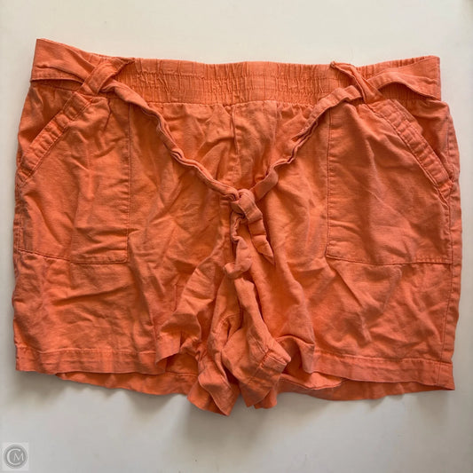 Shorts By Cato In Orange, Size: 18