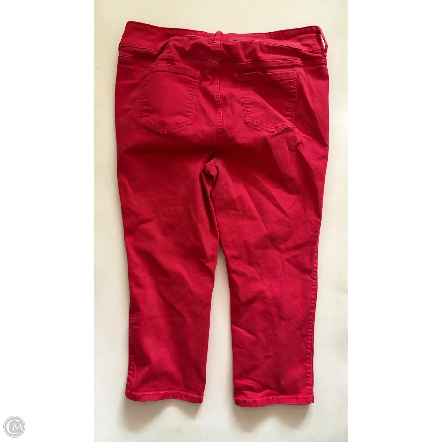 Jeans Cropped By Torrid In Red, Size: 18