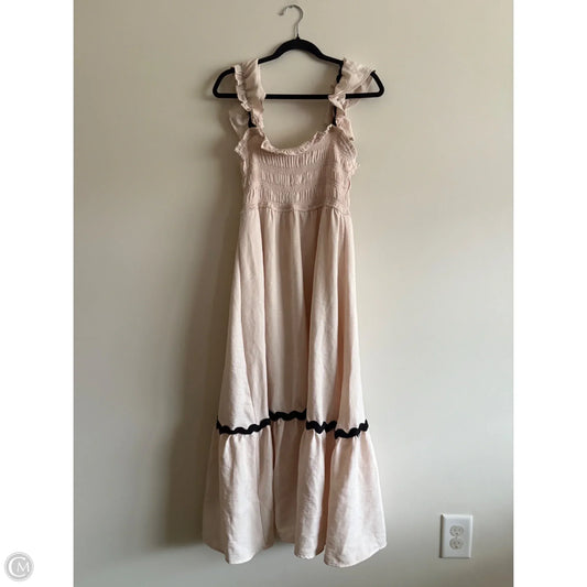 Dress Casual Maxi By August Sky In Cream, Size: M