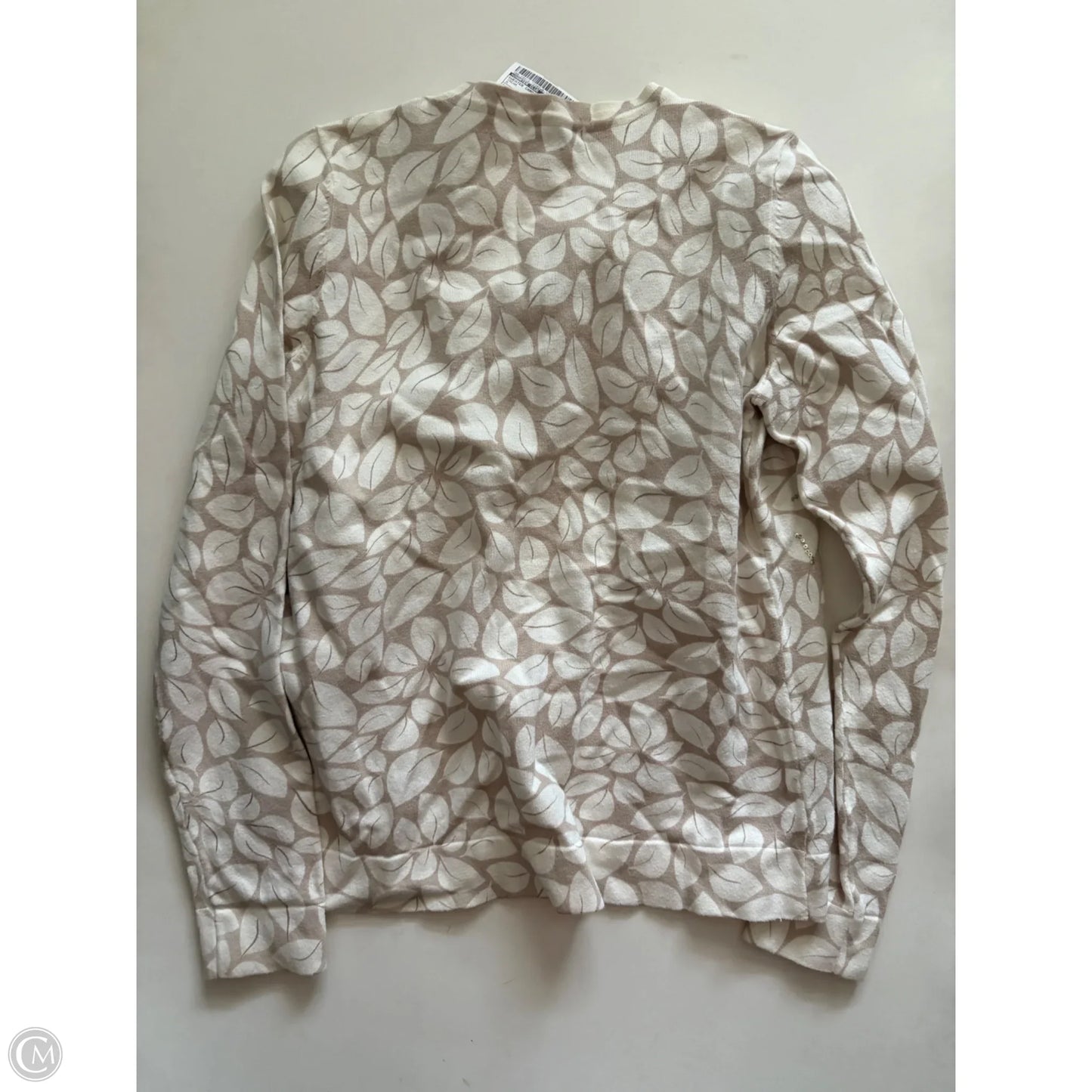 Sweater Cardigan By Charter Club In Cream, Size: M