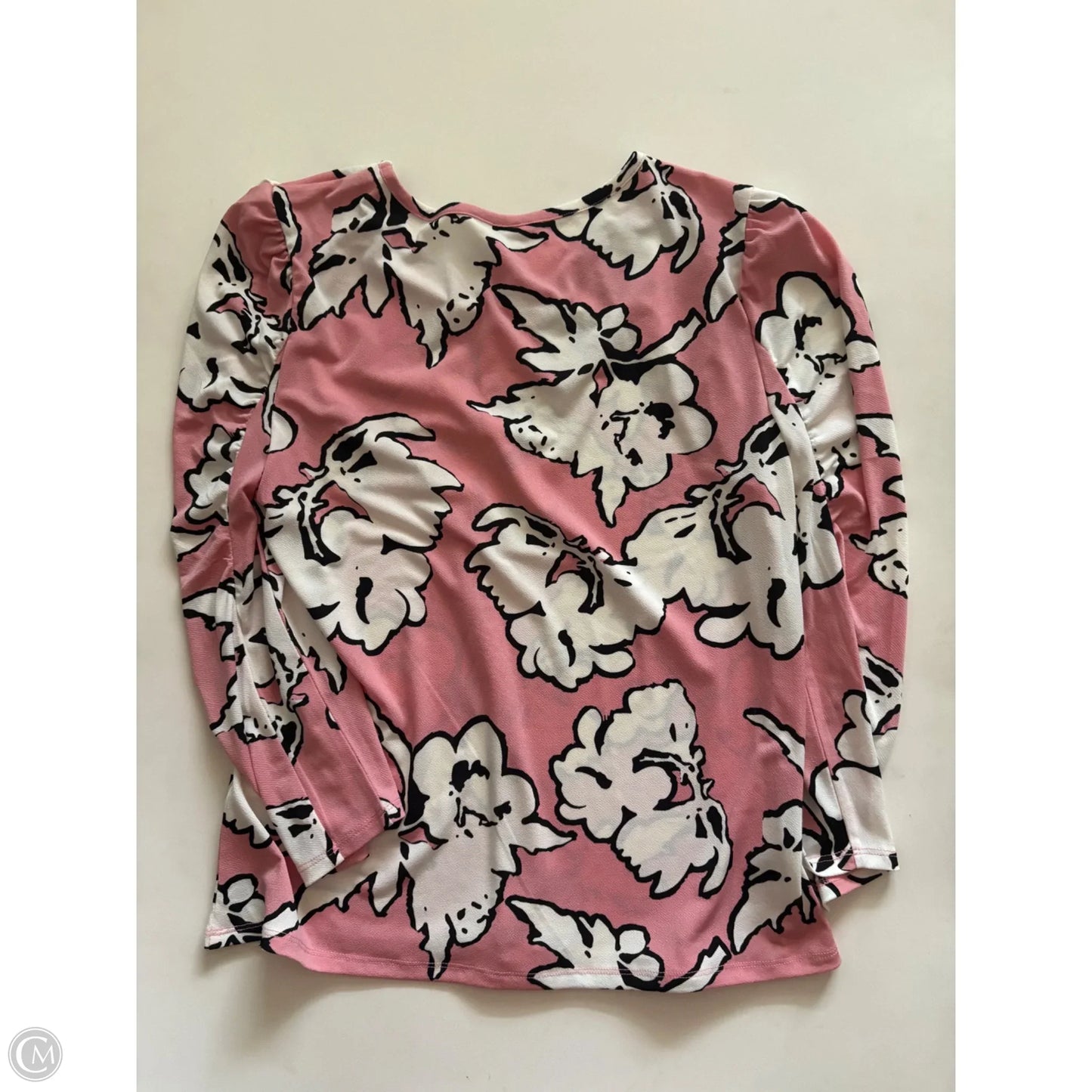 Blouse Long Sleeve By Cato In Pink, Size: M