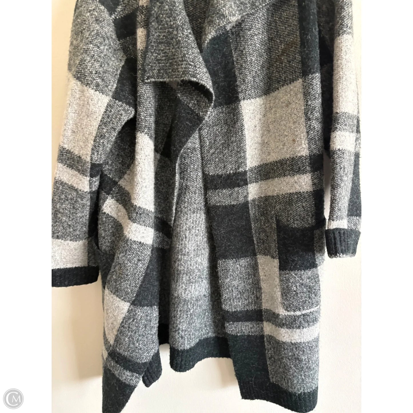 Sweater Cardigan By Anama In Grey, Size: M