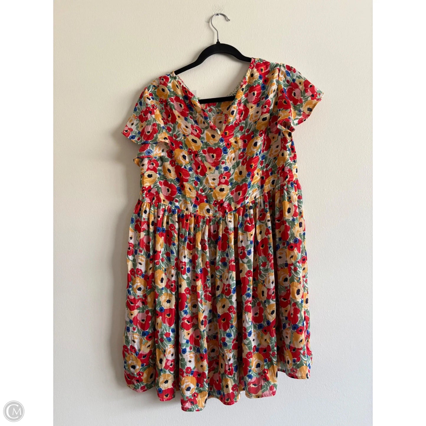 Dress Floral By Umgee, Size: Medium