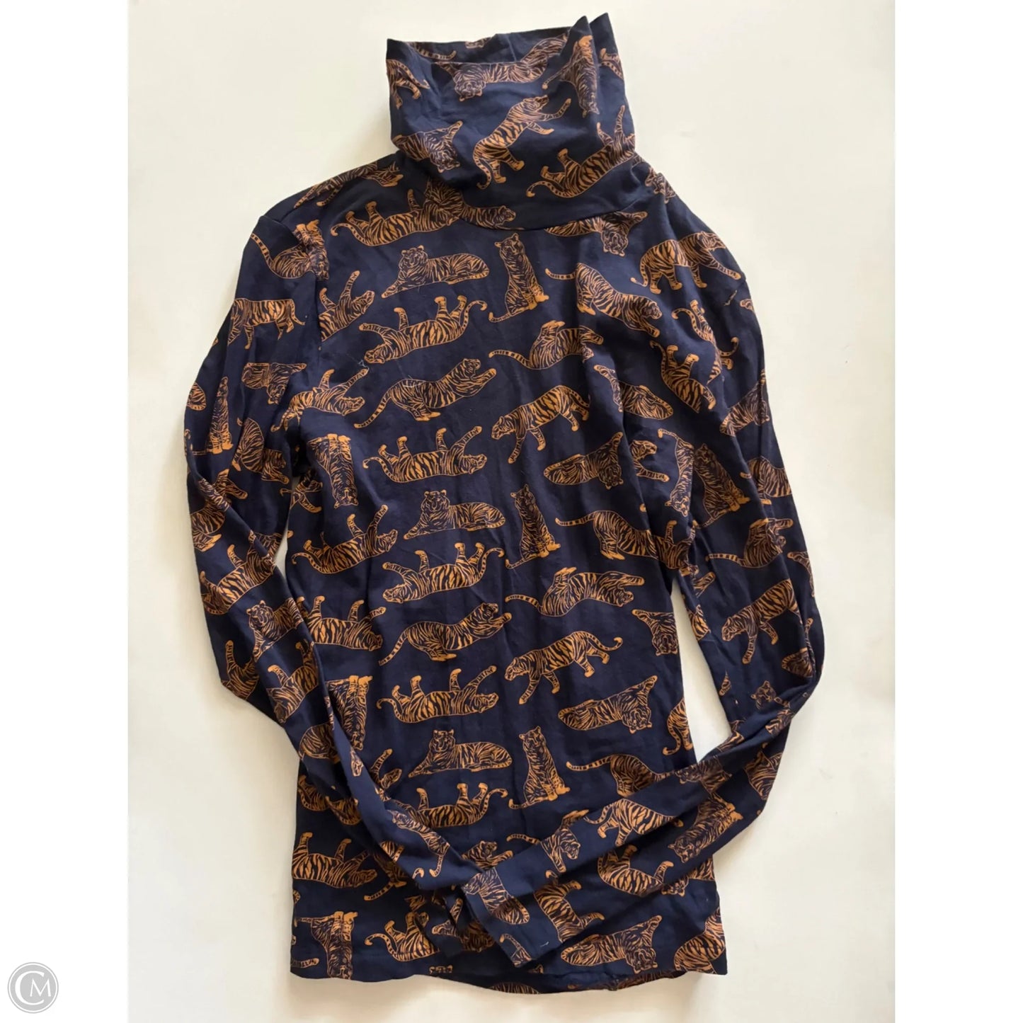 Top Long Sleeve By J. Crew In Animal Print, Size: M
