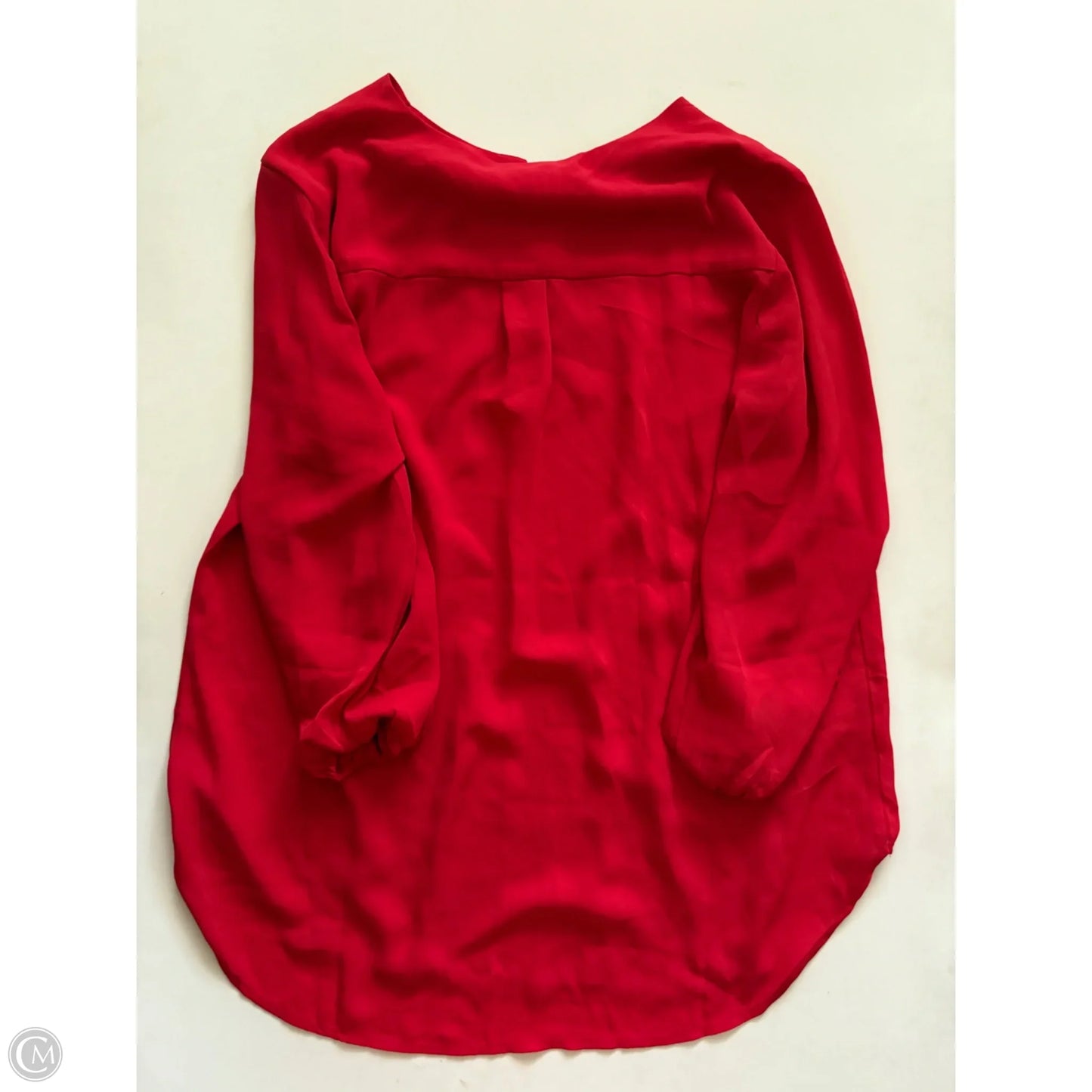 Blouse Long Sleeve By Pleione In Red, Size: L