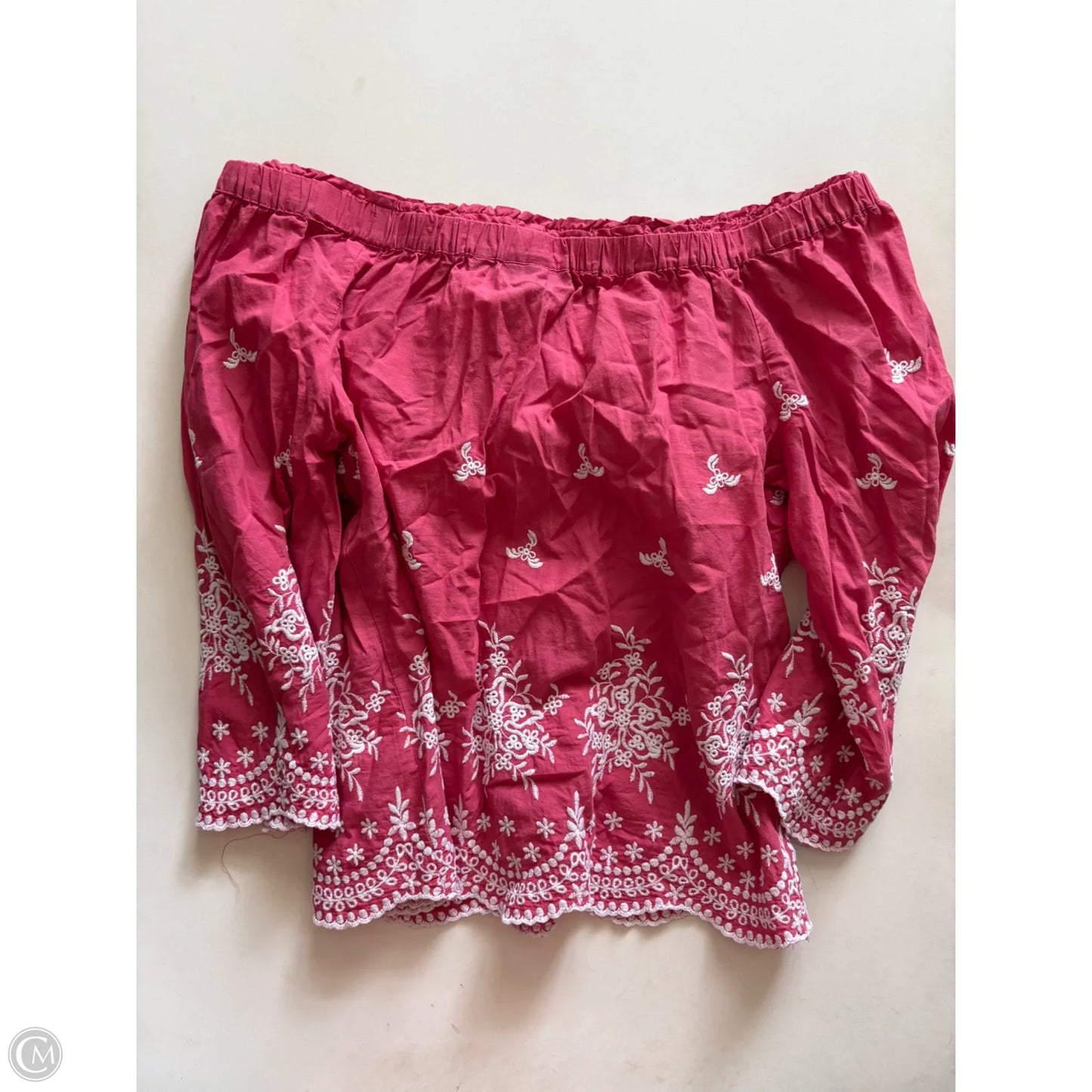 Top Long Sleeve By New York And Co In Pink, Size: M