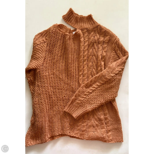 Sweater By Peach Love Cream California In Brown, Size: M