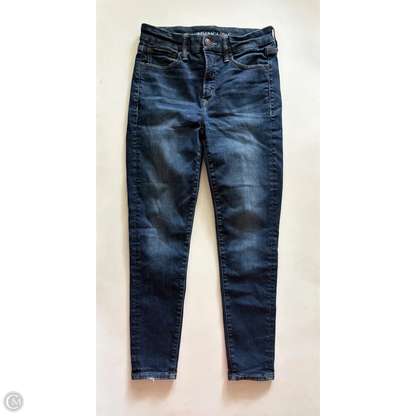 Jeans Skinny By American Eagle In Blue, Size: 6p