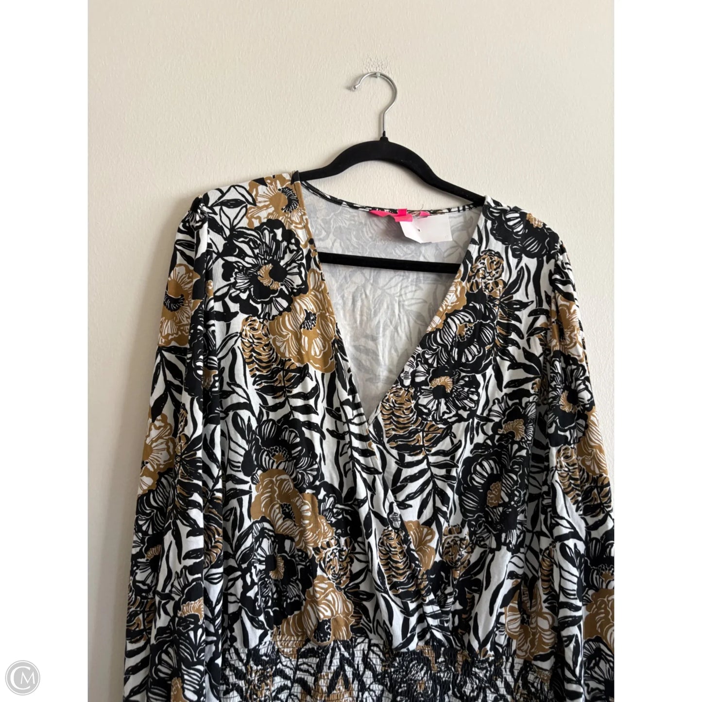 Dress Designer By Lilly Pulitzer In Black & Brown, Size: Xl
