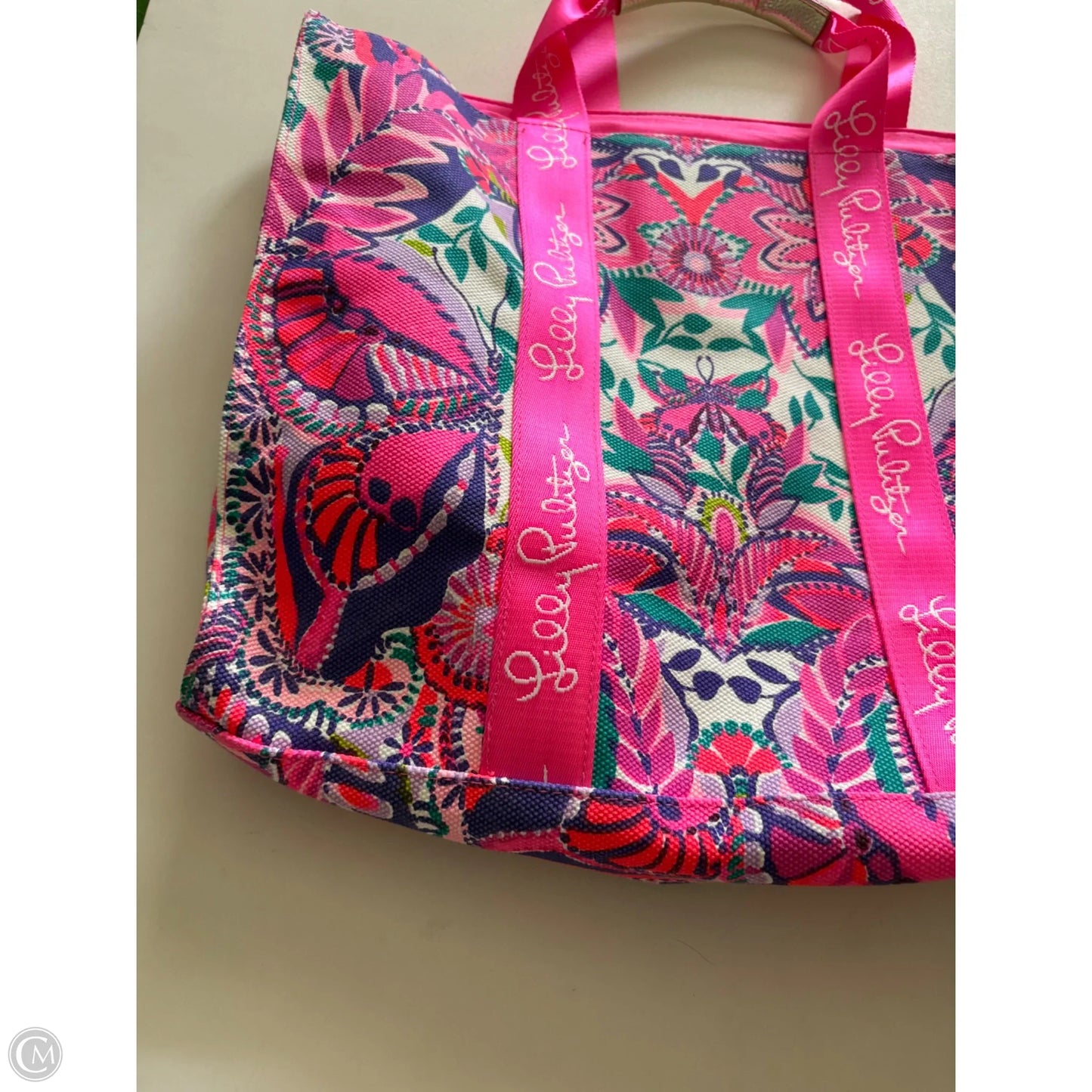 Tote Designer By Lilly Pulitzer, Size: Large
