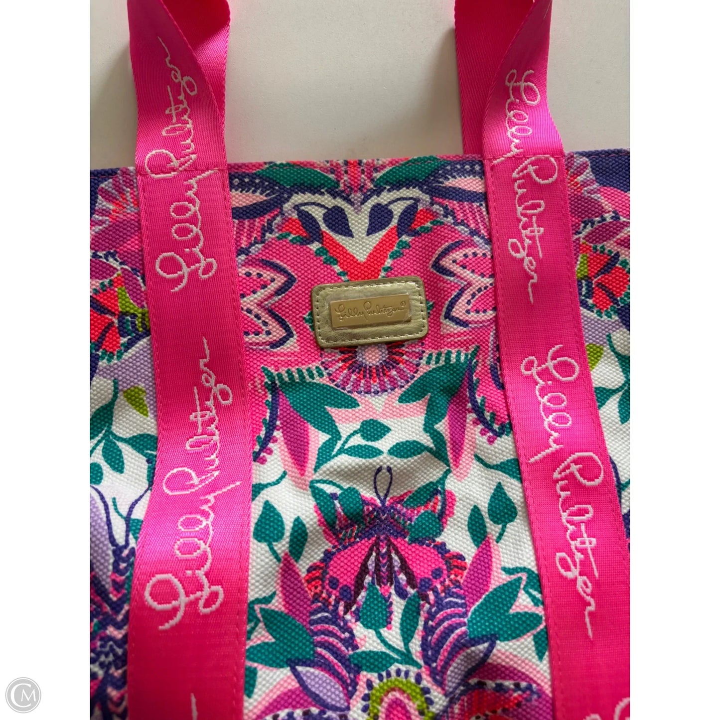 Tote Designer By Lilly Pulitzer, Size: Large