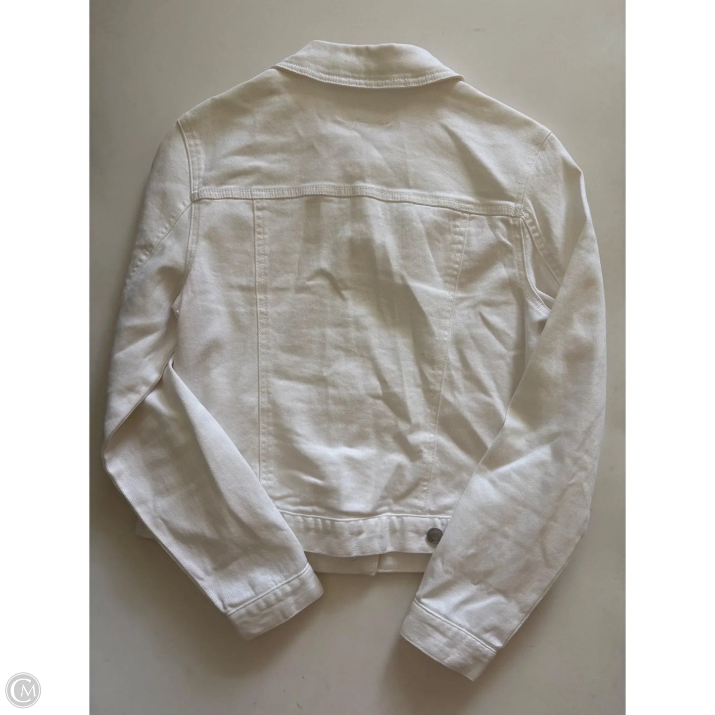 Jacket Denim By Time And Tru In White, Size: S