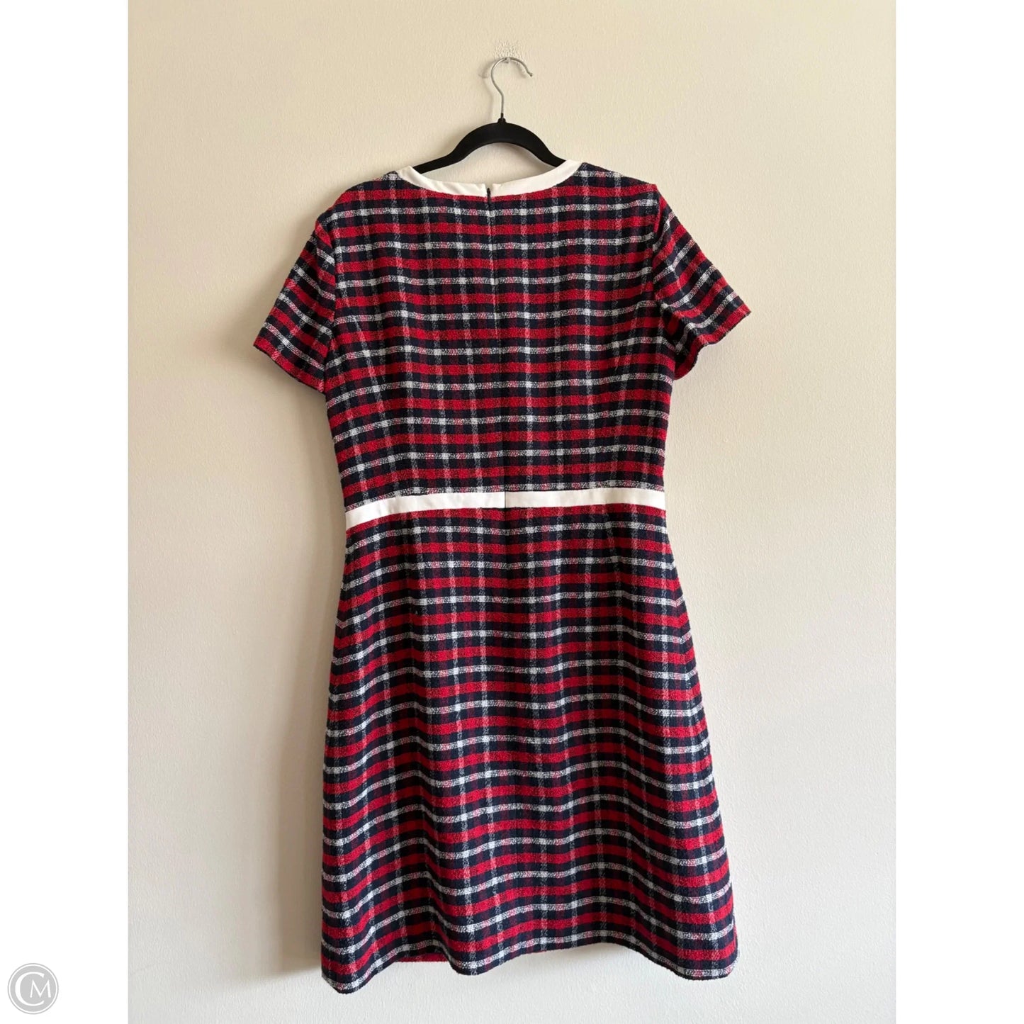 Dress Work By Brooks Brothers In Plaid Pattern, Size: 12