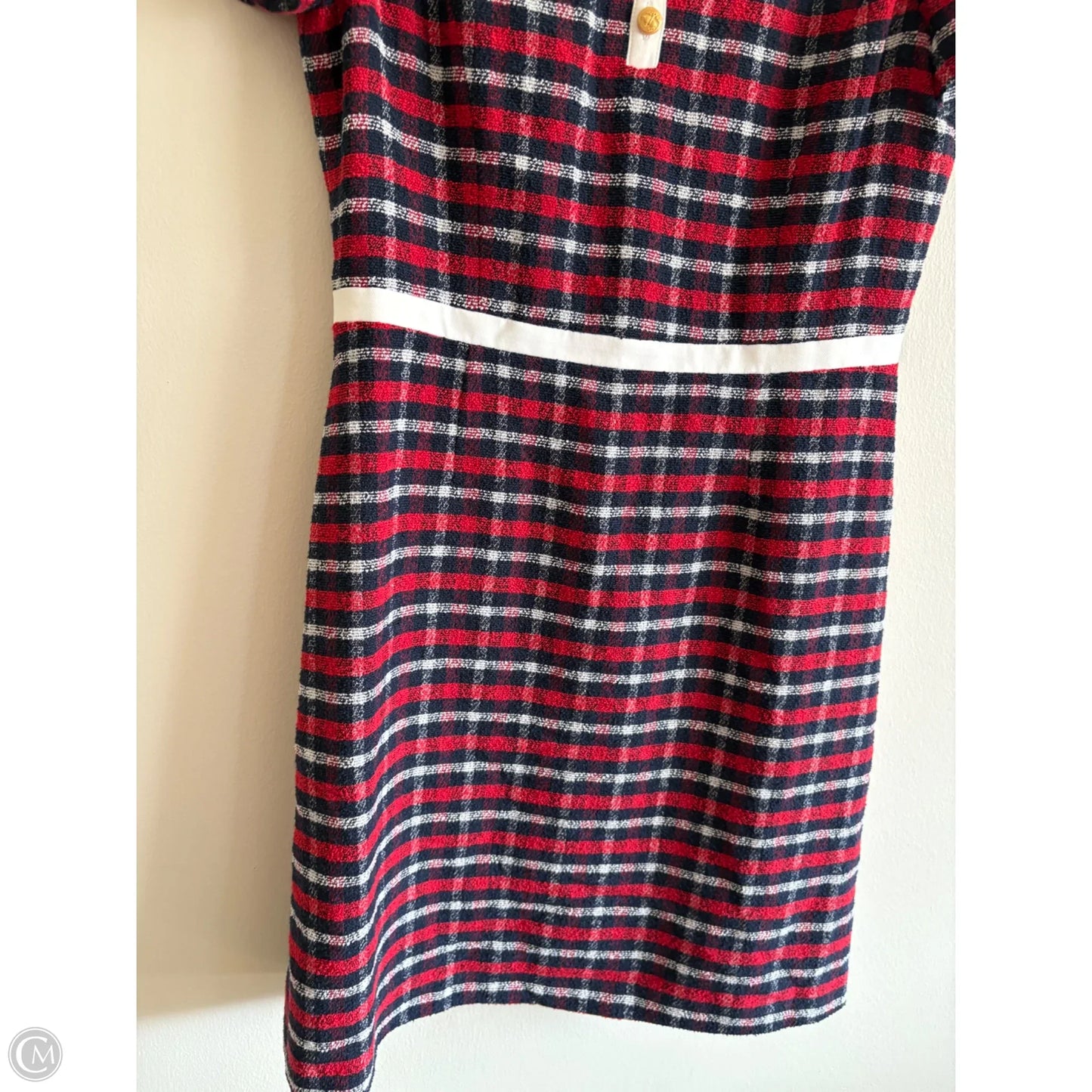 Dress Work By Brooks Brothers In Plaid Pattern, Size: 12