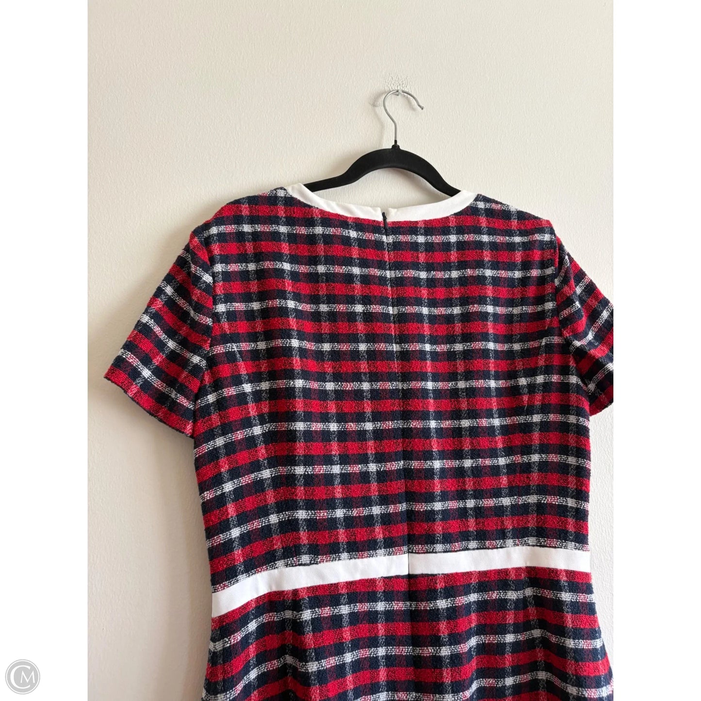 Dress Work By Brooks Brothers In Plaid Pattern, Size: 12