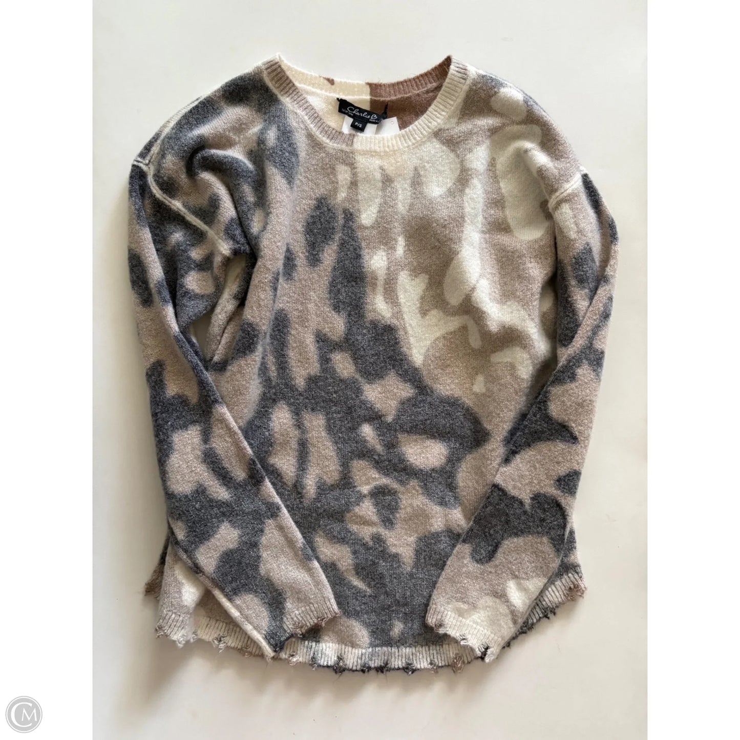 Sweater By Charlie B In Animal Print, Size: S