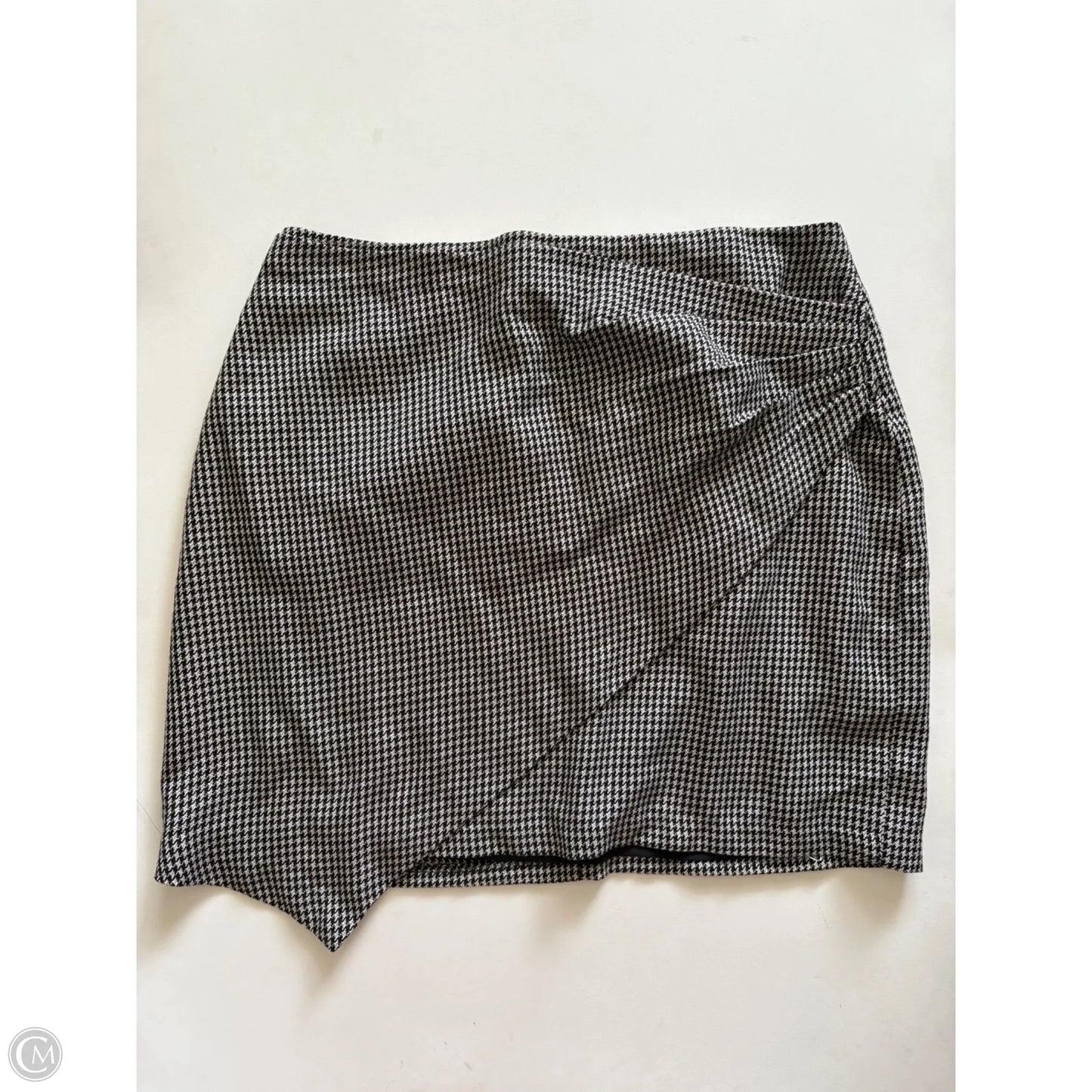 Skirt Mini & Short By Nine West In Plaid Pattern, Size: L