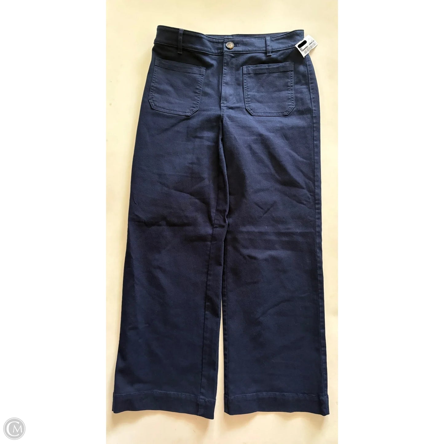 Jeans Wide Leg By Loft In Navy, Size: 6p
