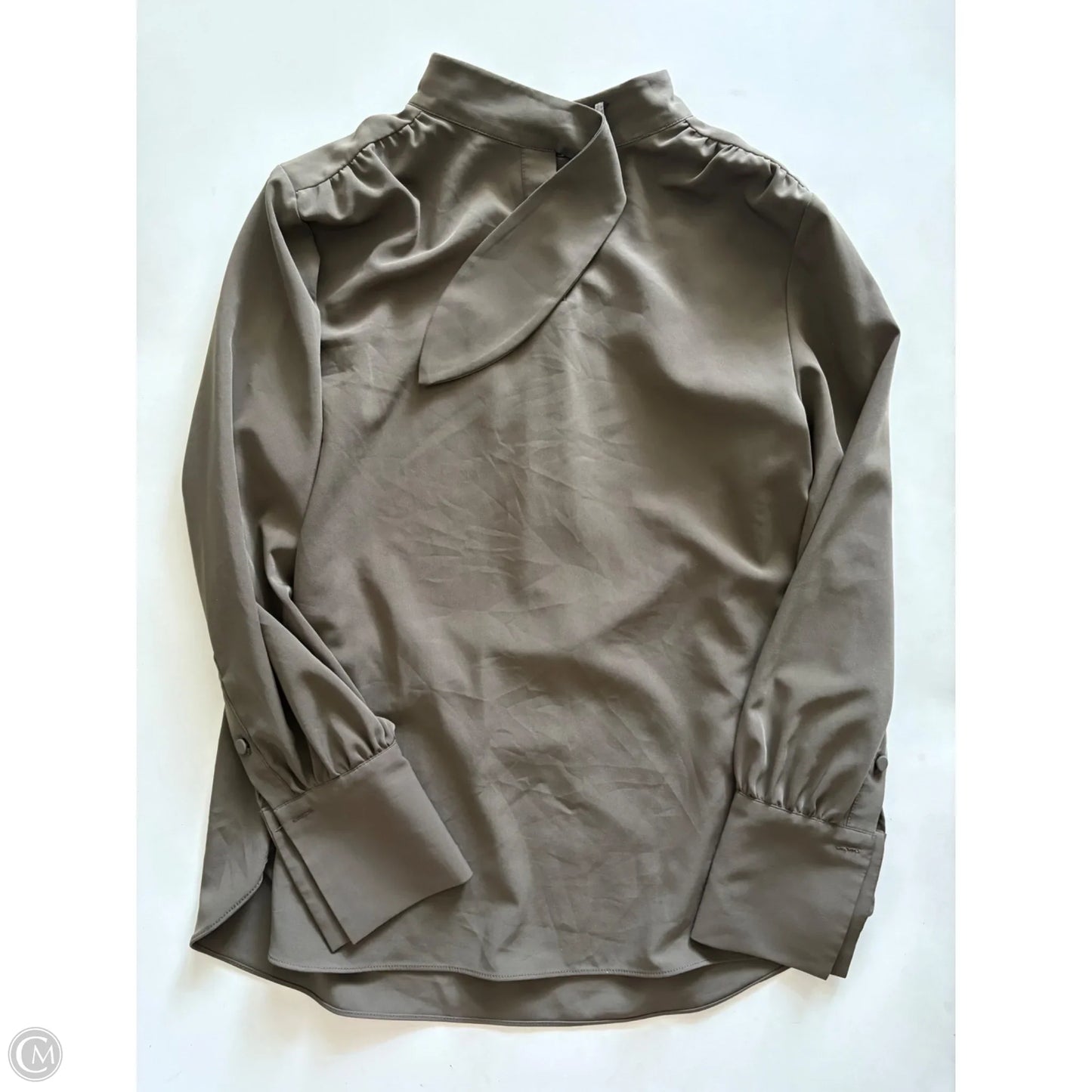 Top Long Sleeve By H&m In Green, Size: S