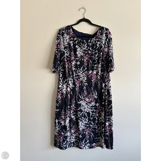 Dress Casual Midi By Roz And Ali In Floral Print, Size: 16