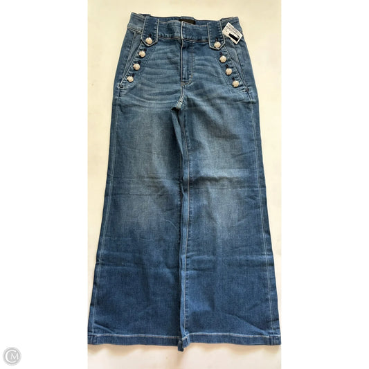 Jeans Wide Leg By White House Black Market In Blue, Size: 6p