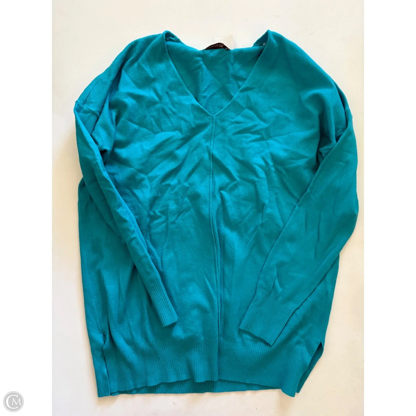 Sweater By Zenana In Blue, Size: S
