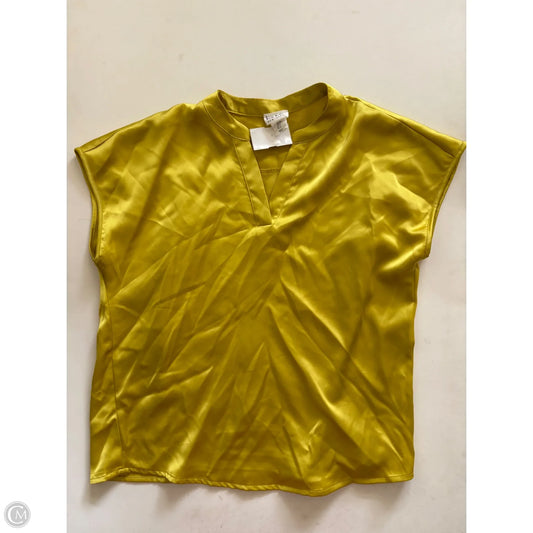 Blouse Sleeveless By Nicole Miller In Yellow, Size: S