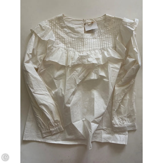 Top Long Sleeve By Jodifl In White, Size: M