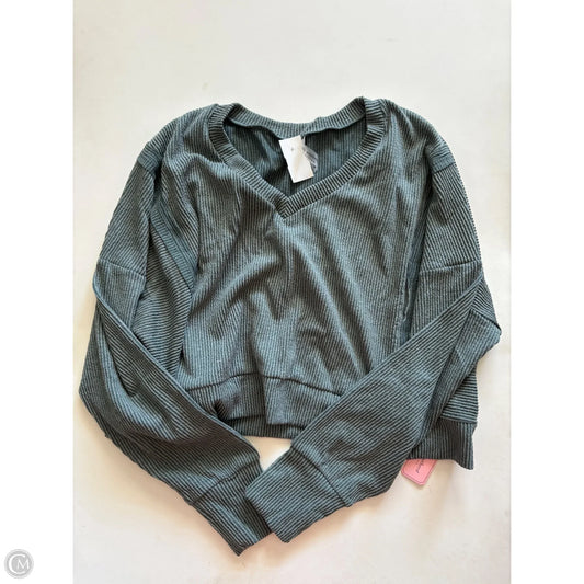 Top Long Sleeve By Simply Southern In Green, Size: Xl