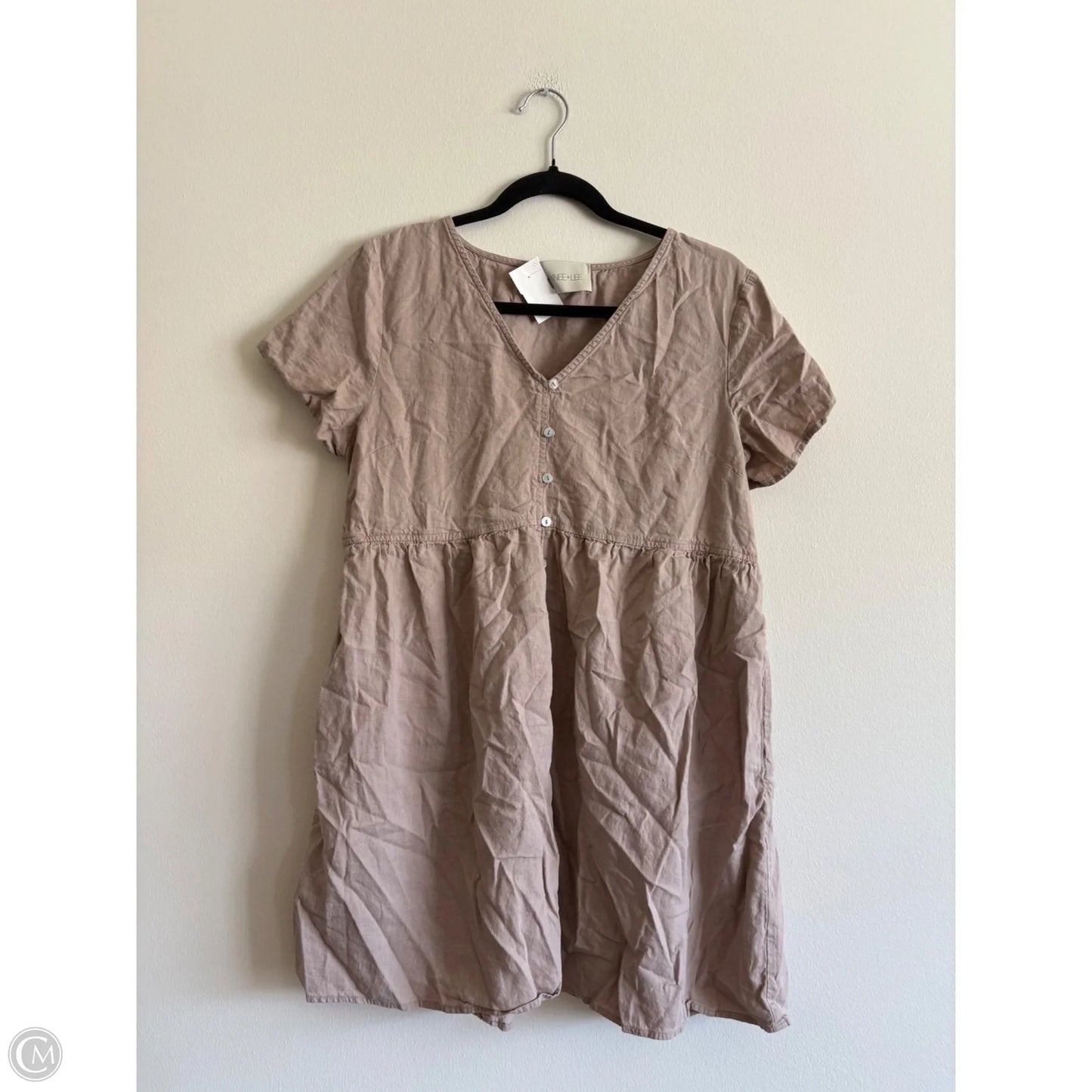 Dress Casual Short By Laynee & Lee In Tan, Size: M